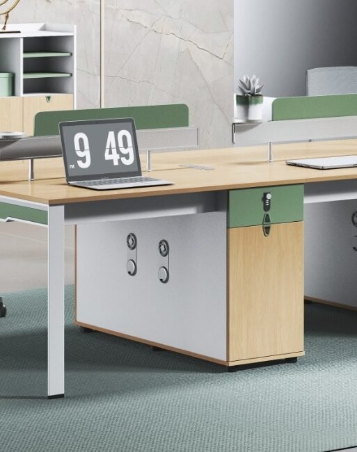 Green-Screen Two-to-Four Person Office Workstation