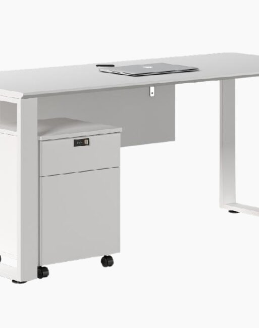 Compact Office Work Desk with Storage Pedestal
