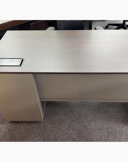 Modern Compact Office Desk with Storage Pedestal