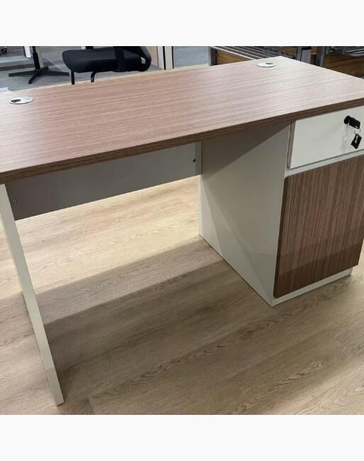 Compact Computer Desk with Storage Pedestal